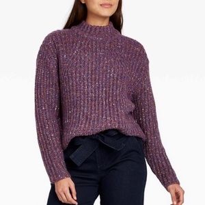 A New Day Mock Turtleneck Pullover Sweater Purple M (8/10)
